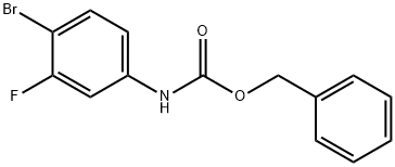 Benzyl (4-broMo-3-fluorophenyl)carbaMate Struktur