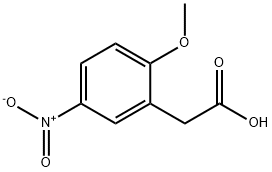 2-甲氧基-5-硝基苯乙酸, 51073-04-2, 结构式