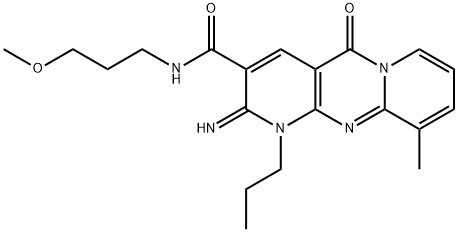 2-imino-N-(3-methoxypropyl)-10-methyl-5-oxo-1-propyl-1,5-dihydro-2H-dipyrido[1,2-a:2,3-d]pyrimidine-3-carboxamide Structure