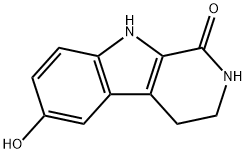 2,3,4,9-tetrahydro-6-hydroxy-1H-pyrido[3,4-b]indol-1-one Struktur