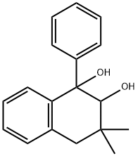 1,2,3,4-Tetrahydro-3,3-dimethyl-1-phenyl-1,2-naphthalenediol Struktur