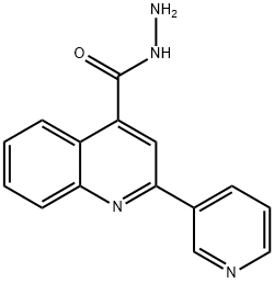 2-(3-吡啶基)-4-喹啉卡巴肼, 5109-97-7, 结构式