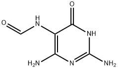 2,4-Diamino-5-(formylamino)-6-hydroxypyrimidine Struktur