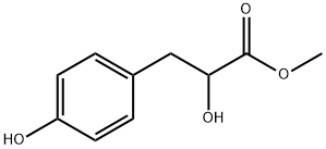 2-ヒドロキシ-3-(4-ヒドロキシフェニル)プロピオン酸メチル 化学構造式