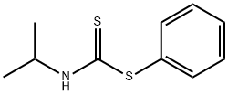 Isopropyldithiocarbamic acid phenyl ester Struktur