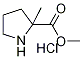 Methyl 2-methylpyrrolidine-2-carboxylate hydrochloride Struktur