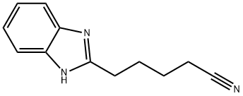 1H-Benzimidazole-2-pentanenitrile(9CI) Struktur
