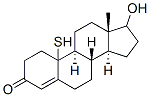 17-hydroxy-10-mercaptoestr-4-en-3-one Struktur