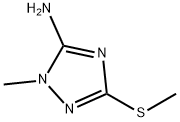1-METHYL-3-(METHYLTHIO)-1H-1,2,4-TRIAZOL-5-AMINE Struktur
