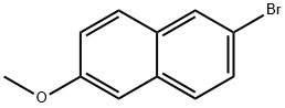 2-溴-6-甲氧基萘 结构式