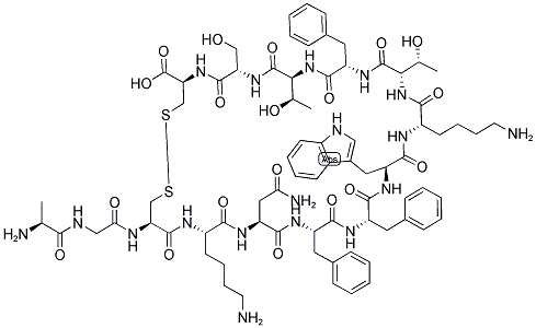 生长抑素, 51110-01-1, 结构式
