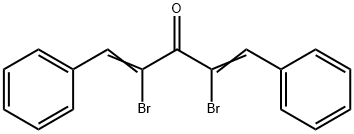 2,4-Dibromo-1,5-diphenyl-1,4-pentadien-3-one Struktur