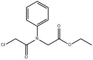 N-(クロロアセチル)-N-フェニルグリシンエチル 化学構造式