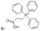 臭化(2-カルボキシエチル)トリフェニルホスホニウム 化学構造式