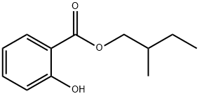 2-ヒドロキシ安息香酸2-メチルブチル 化学構造式