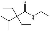 N,2,2-トリエチル-3-メチルブタンアミド 化学構造式