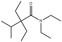 N,N,2,2-テトラエチル-3-メチルブタンアミド 化学構造式