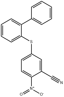 5-[2-Biphenylthio]-2-nitrobenzonitrile Structure