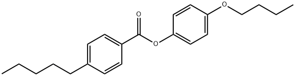 4-ペンチル安息香酸4-ブトキシフェニル 化学構造式