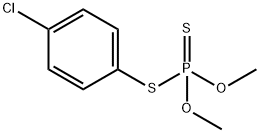 Dithiophosphoric acid S-(4-chlorophenyl)O,O-dimethyl ester Struktur