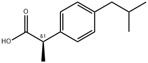 (R)-(-)-イブプロフェン 化学構造式