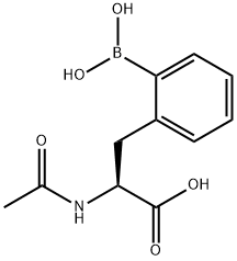 2-Acetylamino-3-(o-boronophenyl)propionic acid Struktur