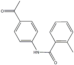 N-(4-Acetylphenyl)-2-methylbenzamide Struktur