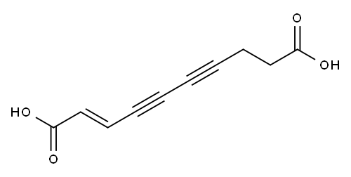(E)-2-Decene-4,6-diynedioic acid Struktur