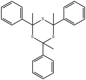 2,4,6-Trimethyl-2,4,6-triphenyl-1,3,5-trithiane Struktur
