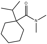1-isopropyl-N,N-dimethylcyclohexanecarboxamide Struktur