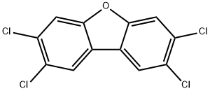2,3,7,8-Tetrachlorodibenzofuran 结构式