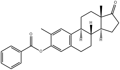 Benzoic acid 2-methyl-17-oxoestra-1,3,5(10)-trien-3-yl ester Struktur