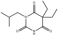 5,5-Diethyl-1-(2-methylpropyl)-2,4,6(1H,3H,5H)-pyrimidinetrione Structure