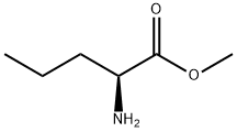 rac-(R*)-2-アミノペンタン酸メチル 化学構造式