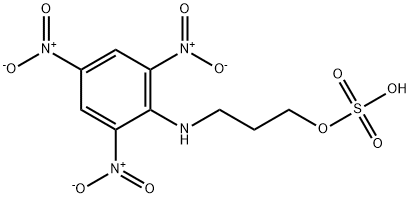 1-Propanol, 3-[(2,4,6-trinitrophenyl)amino]-, hydrogen sulfate (ester) Struktur