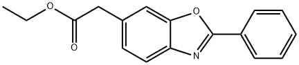 2-Phenyl-6-benzoxazoleacetic acid ethyl ester Struktur