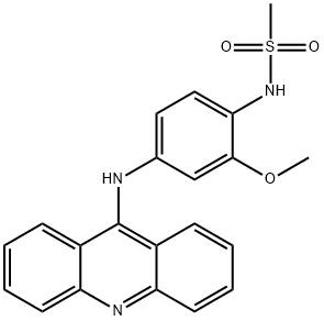 4'-(9-acridinylamino)methanesulfon-o-anisidide Struktur