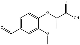 2-(4-FORMYL-2-METHOXYPHENOXY)PROPANOIC ACID Structure