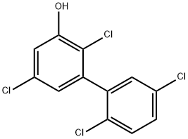 3-hydroxy-2,5,2',5'-tetrachlorobiphenyl Struktur