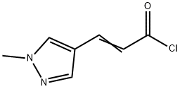 (2E)-3-(1-methyl-1H-pyrazol-4-yl)acryloyl chloride Structure