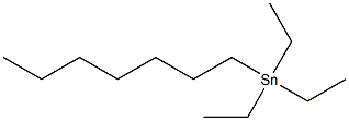 MONO-N-HEPTYLTRIETHYLTIN Struktur