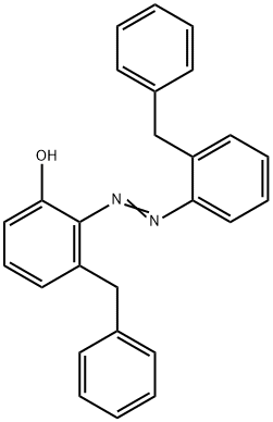 3-(Phenylmethyl)-2-[[2-(phenylmethyl)phenyl]azo]phenol Structure