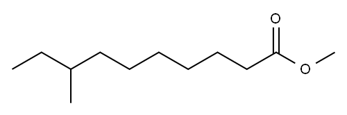 8-Methyldecanoic acid methyl ester 结构式