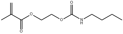 2-[[(butylamino)carbonyl]oxy]ethyl methacrylate Struktur