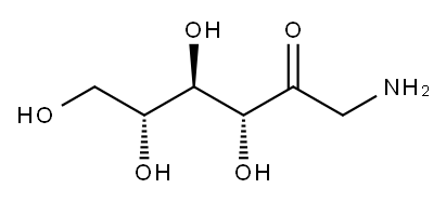 1-AMINO-1-DEOXY-D-FRUCTOSE Structure