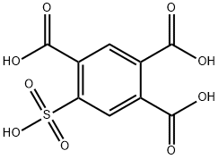 5-Sulfo-1,2,4-benzenetricarboxylic acid Struktur