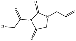 2,4-Imidazolidinedione, 3-(chloroacetyl)-1-(2-propenyl)- (9CI) Struktur
