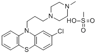 メタンスルホン酸プロクロルペラジン 化学構造式