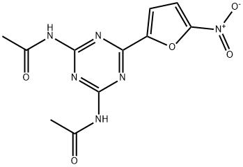 NN65NITRO2FURYLSTRIAZINE24DIYLBISACETAMIDE Struktur