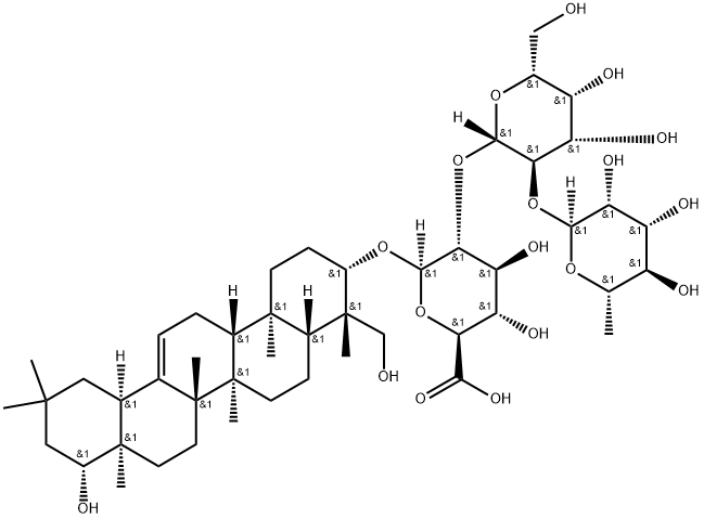 ソーヤサポニンBB 化学構造式